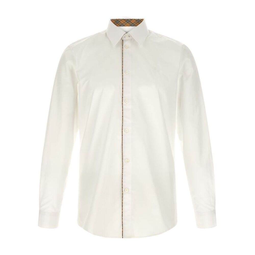 Burberry White Cotton Men's Blouse